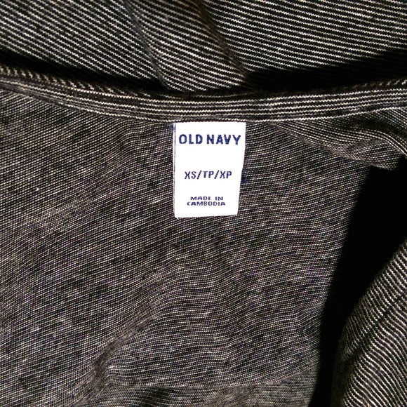 Old Navy • Black and White Pin Striped Dress - Picture 2 of 4